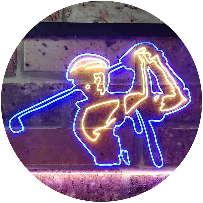 Golf Course Pro Shop Golf Player LED Light Sign - Way Up Gifts