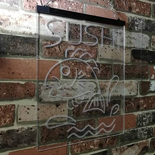 Fish Sushi LED Light Sign - LED Gift Works