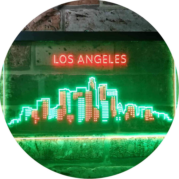 Los Angeles City Skyline LED Light Sign - Way Up Gifts