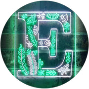 Family Name Letter E Monogram Initial LED Light Sign - LED Gift Works