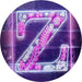 Family Name Letter Z Monogram Initial LED Light Sign - Way Up Gifts