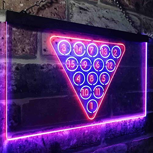 Billiards Pool Snooker LED Light Sign - Way Up Gifts