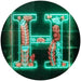 Family Name Letter H Monogram Initial LED Light Sign - Way Up Gifts