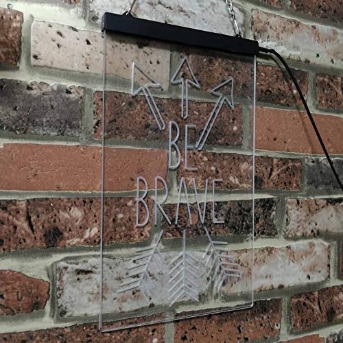 Arrows Be Brave LED Light Sign - LED Gift Works