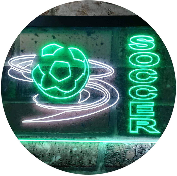 Kids Room Decor Soccer LED Light Sign - Way Up Gifts