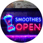 Smoothies Open LED Light Sign - LED Gift Works