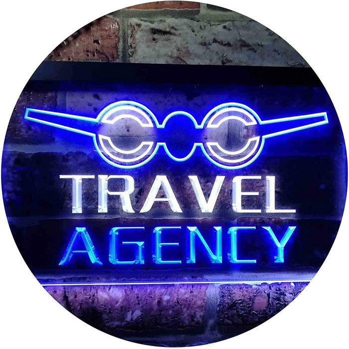 Travel Agency LED Light Sign - Way Up Gifts
