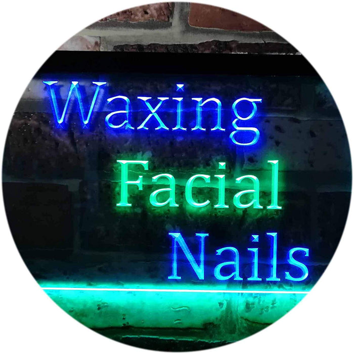 Waxing Facial Nails LED Light Sign - Way Up Gifts