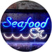 Fish Seafood Restaurant LED Light Sign - Way Up Gifts