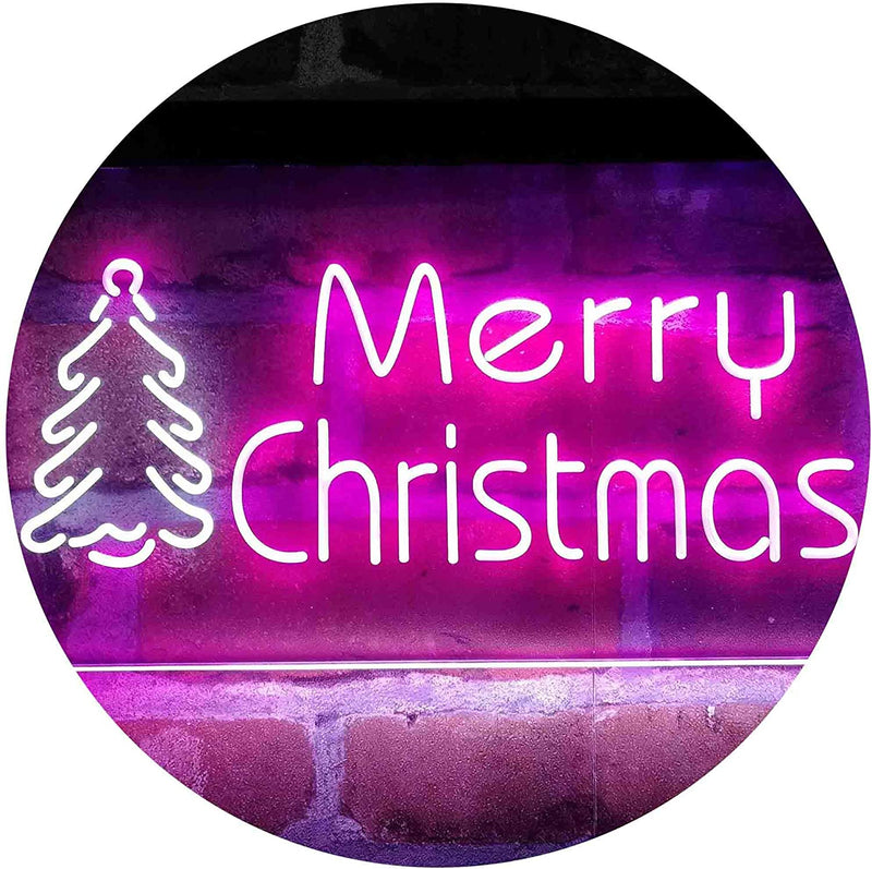 Merry Christmas Tree LED Light Sign - LED Gift Works