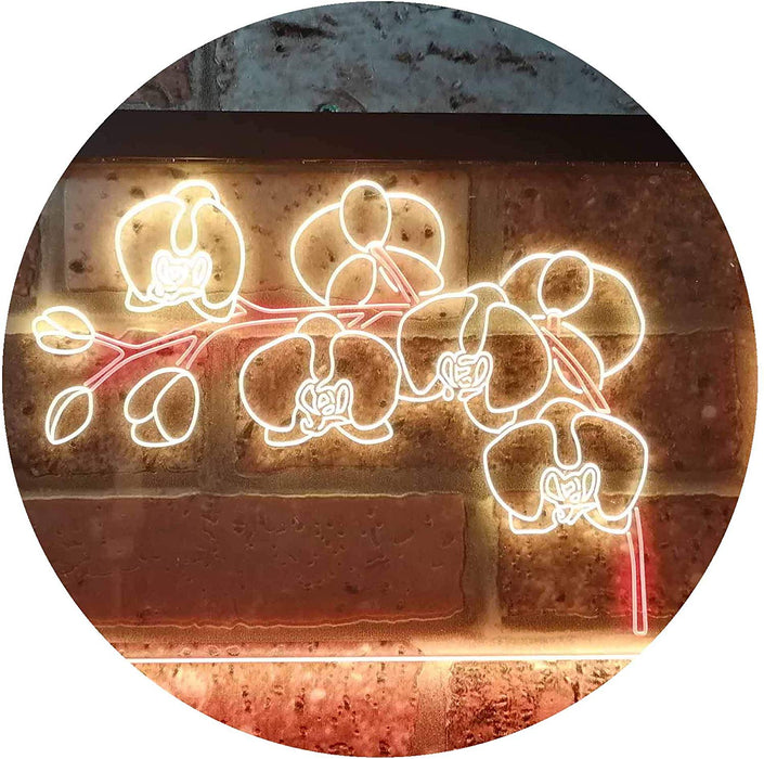 Orchids Florist Flower Shop LED Light Sign - Way Up Gifts