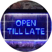 Open Till Late LED Light Sign - LED Gift Works