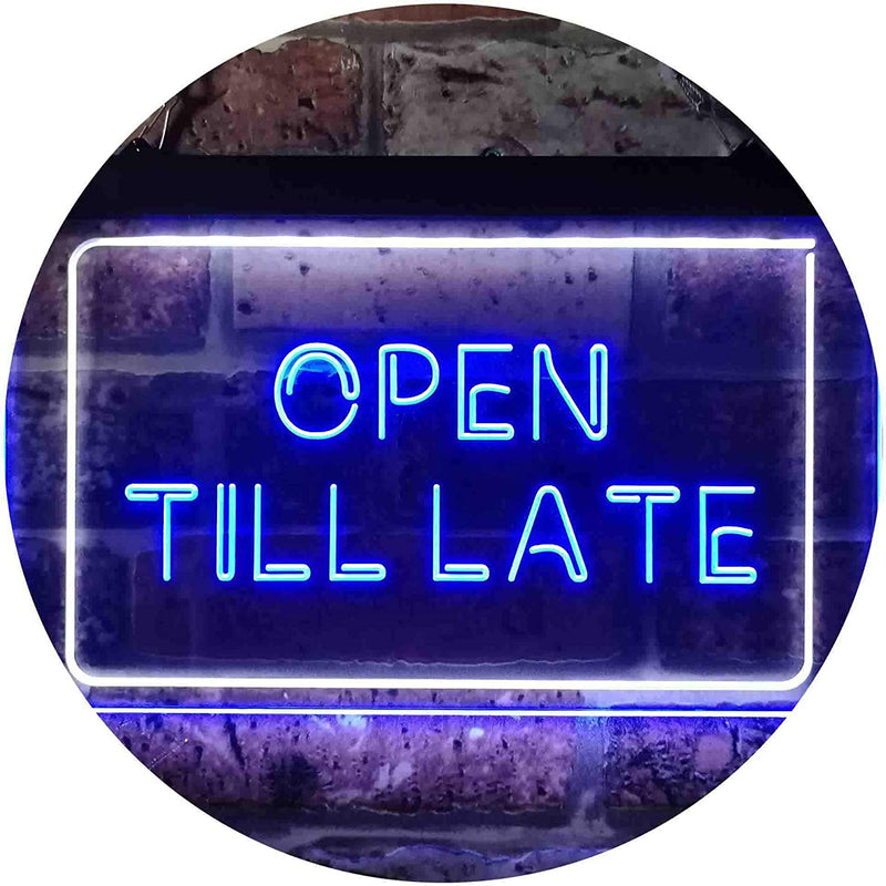 Open Till Late LED Light Sign - LED Gift Works
