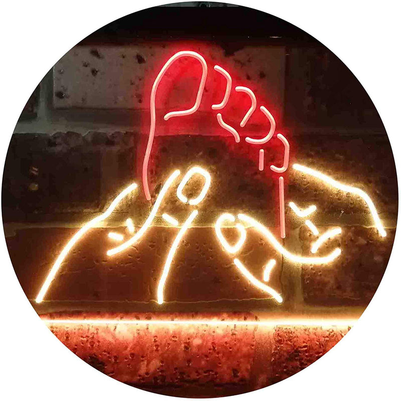 Foot Massage LED Light Sign - LED Gift Works