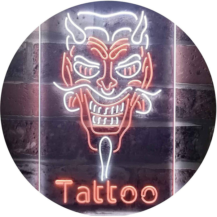 Hannya Mask Tattoo LED Light Sign - Way Up Gifts