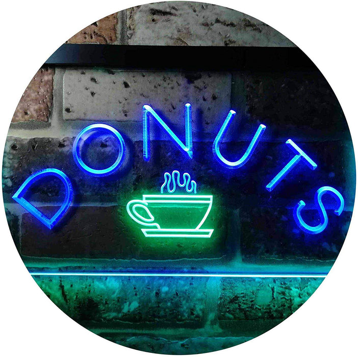 Donuts Coffee LED Light Sign - Way Up Gifts