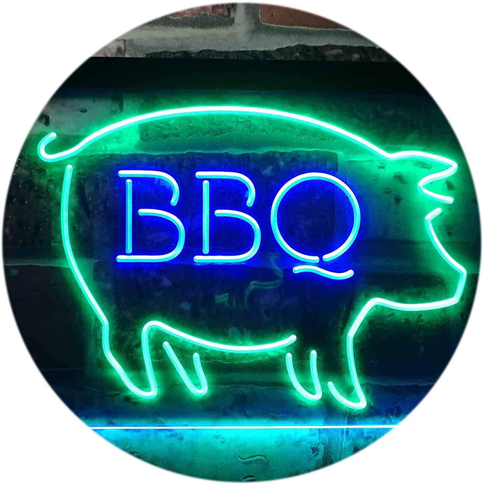 Pork Pig BBQ LED Light Sign - Way Up Gifts