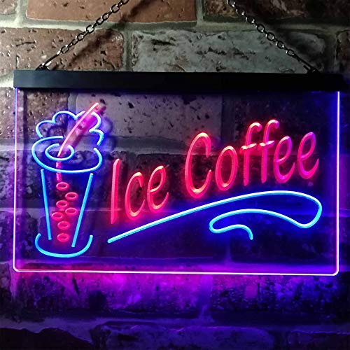 Ice Coffee LED Light Sign - Way Up Gifts