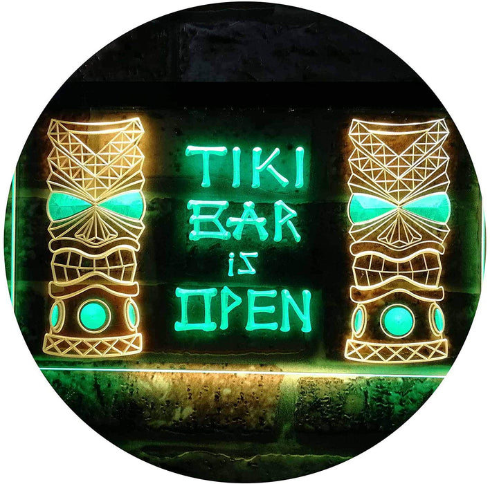 Tiki Bar Open LED Light Sign - Way Up Gifts