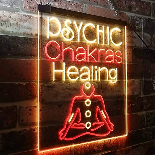 Psychic Chakras Healing LED Light Sign - Way Up Gifts