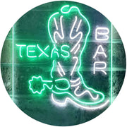 Cowboys Boots Texas Bar LED Light Sign - LED Gift Works