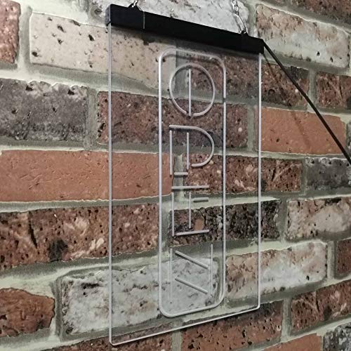 Vertical Open Sign LED Light Sign - LED Gift Works