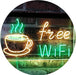 Cafe Coffee Free WiFi LED Light Sign - Way Up Gifts