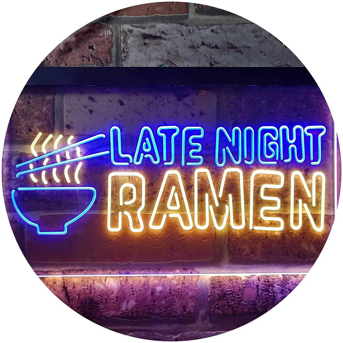 Japanese Food Late Night Ramen LED Light Sign - Way Up Gifts