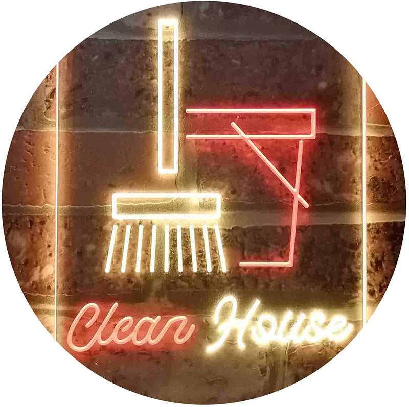 Clean House Helper Maid Service LED Light Sign - LED Gift Works
