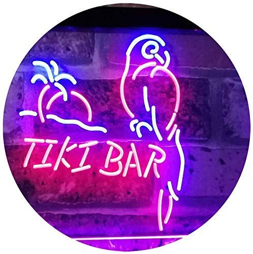 Parrot Tiki Bar LED Light Sign - Way Up Gifts
