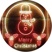 Merry Christmas Decoration Snowman LED Light Sign - LED Gift Works