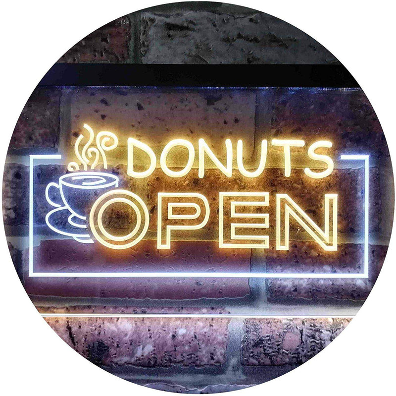 Donuts Open LED Light Sign - LED Gift Works
