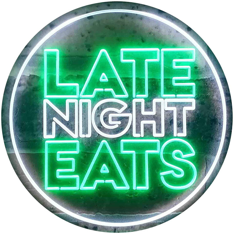 Late Night Eats LED Light Sign - LED Gift Works