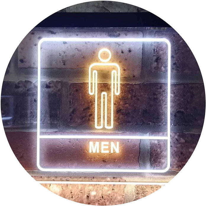 Men Bathroom Restroom LED Light Sign - Way Up Gifts