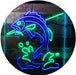 Fish on Hook Fishing Bait Store Cabin Decor LED Light Sign - Way Up Gifts