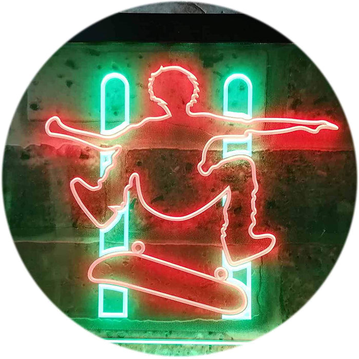 Kids Room Decor Skateboard Jump LED Light Sign - Way Up Gifts
