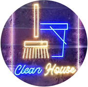 Clean House Helper Maid Service LED Light Sign - LED Gift Works