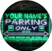 Personalized Parking Only LED Light Sign - Way Up Gifts