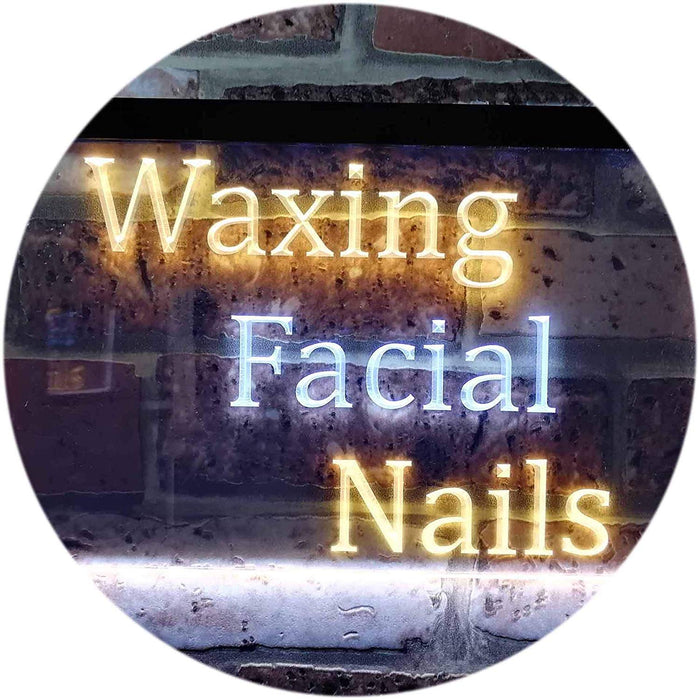Waxing Facial Nails LED Light Sign - Way Up Gifts