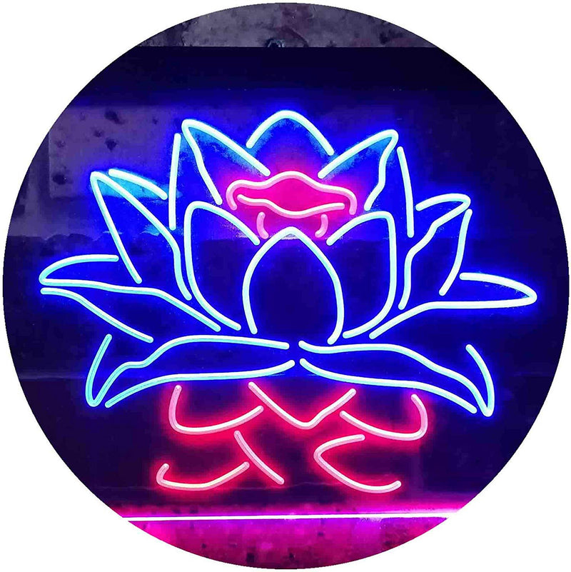 Lotus Flower LED Light Sign - LED Gift Works