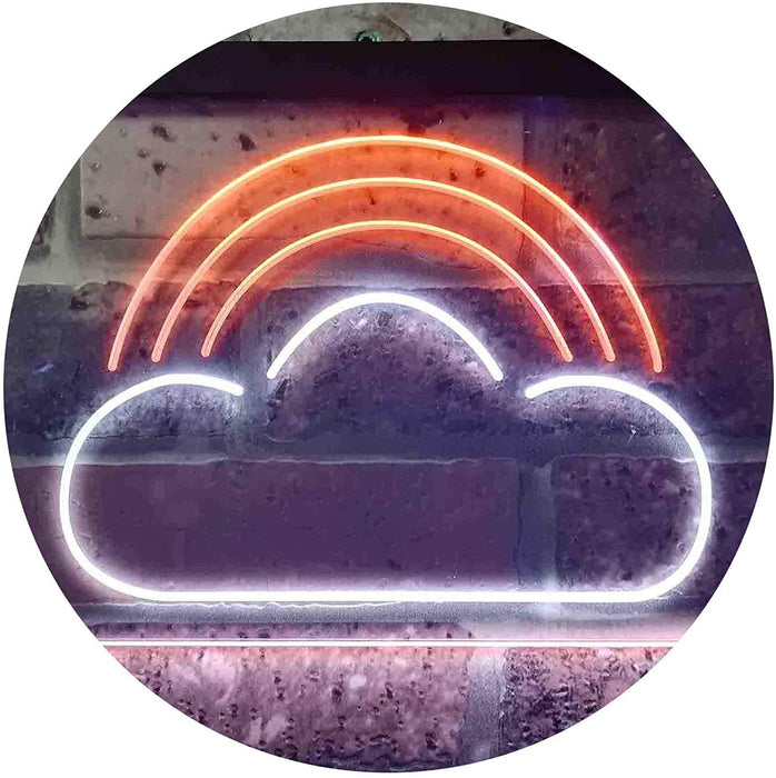 Rainbow Cloud Kids Room Decor LED Light Sign - Way Up Gifts