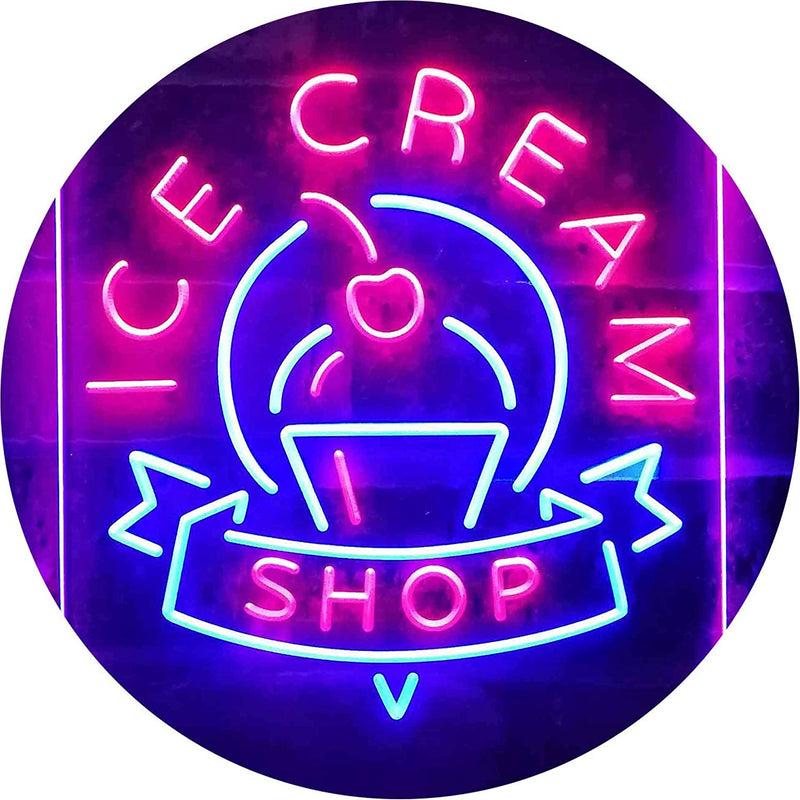 Ice Cream Shop LED Light Sign - LED Gift Works