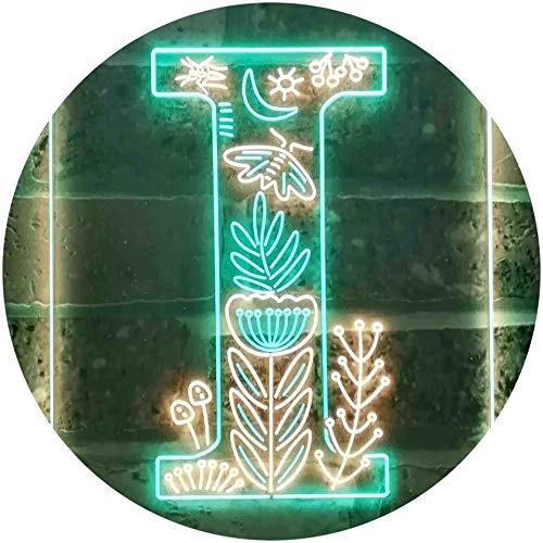 Family Name Letter I Monogram Initial LED Light Sign - Way Up Gifts