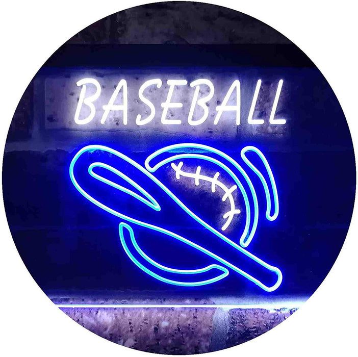 Baseball Man Cave Sports Wall Decor LED Light Sign - Way Up Gifts