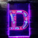 Family Name Letter D Monogram Initial LED Light Sign - Way Up Gifts