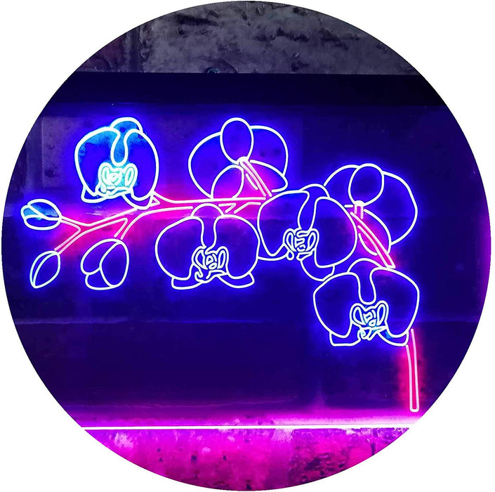 Orchids Florist Flower Shop LED Light Sign - Way Up Gifts