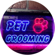 Paw Print Pet Grooming LED Light Sign - LED Gift Works