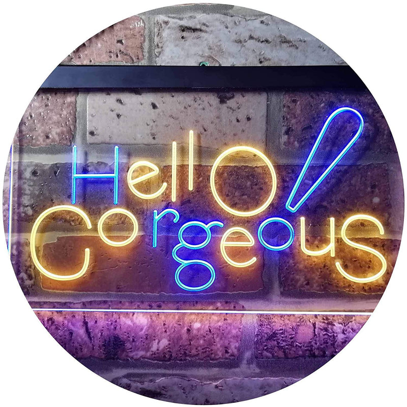 Beauty Shop Hello Gorgeous LED Light Sign - LED Gift Works