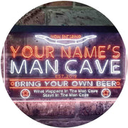 Personalized Western Theme Man Cave LED Light Sign - LED Gift Works