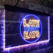 Late Night Eats LED Light Sign - LED Gift Works